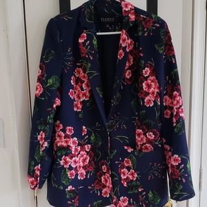 Eloquii Floral Blazer Size 14